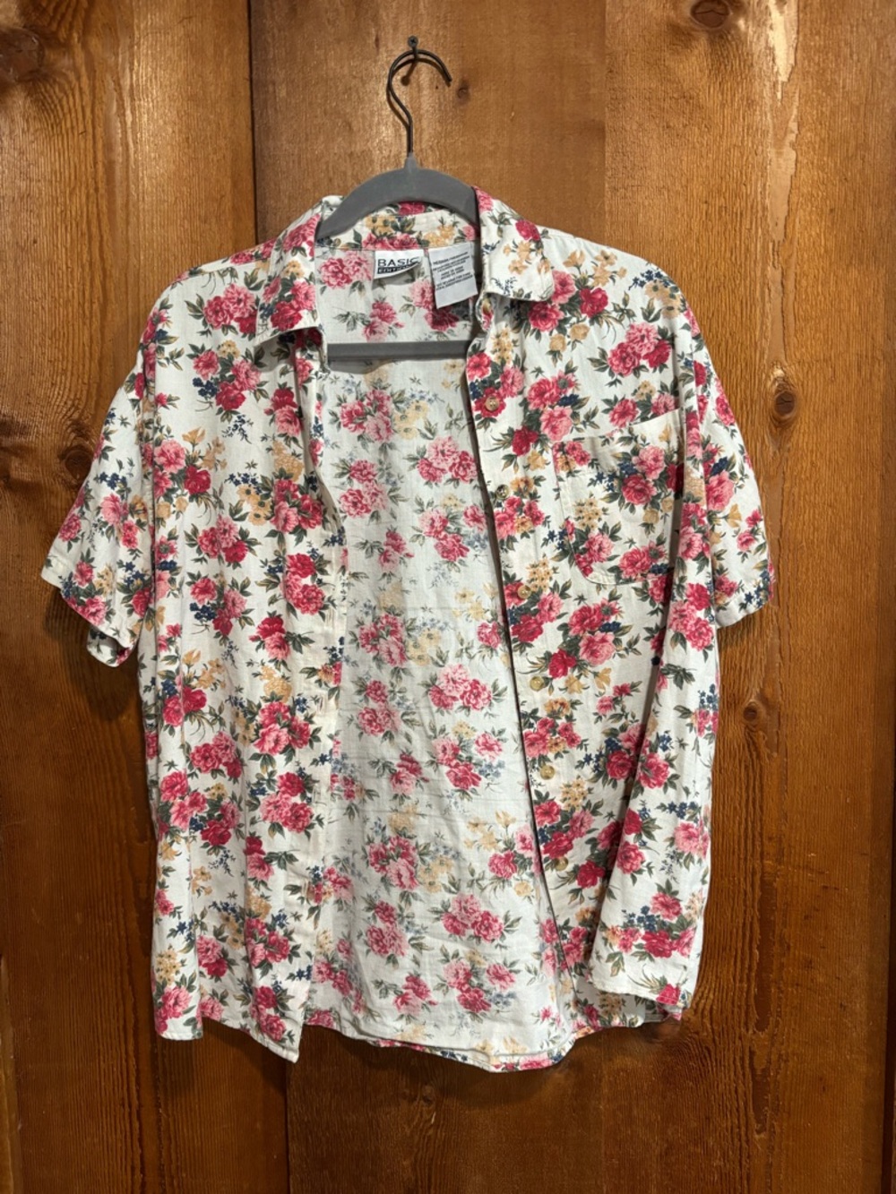 Vintage Basic Editions Linen Cotton Blend Floral Cottagecore Grandmacore
